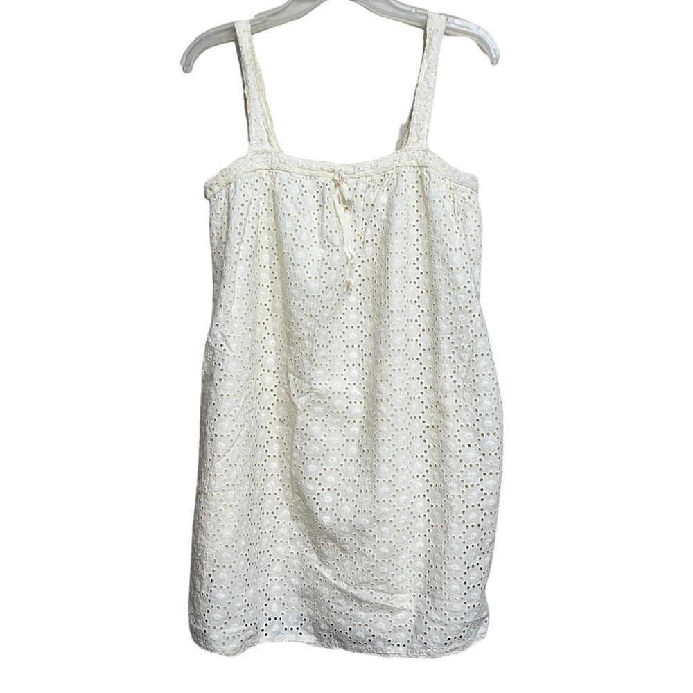💜 jovovich Hawk Target Juniors  Cream Yellow Eyelet Summer Sun Dress